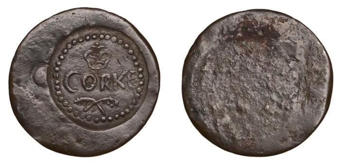 O’Brien Rare Coin Review: Charles I, Cities of Refuge – Cork, Round Uniface Copper Farthing