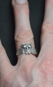 Silver .925 Sterling Silver Owl Ring for Women
