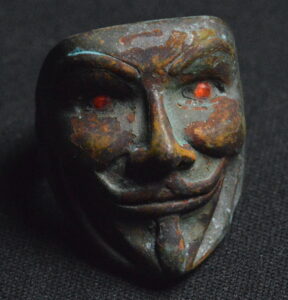 V for Vendetta Mask Ring for Men!