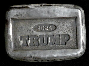 TRUMP 2024 1 OUNCE .999 FINE SILVER BAR!