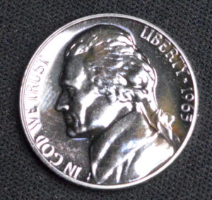 1963 Light Purple Toned Proof Jefferson Nickel Both Sided Toning!