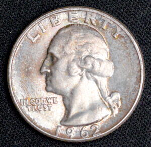 Amazing & Original 1962 90% Silver Colorful Toned Silver Quarter