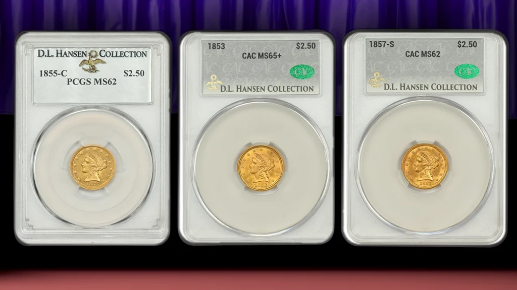 Quarter Eagles From Hansen Collection, Dahlonega Mint Highlights of DLRC Auctions