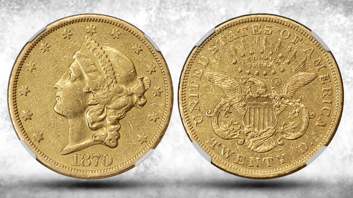 Rare 1870-CC Double Eagle Lifts Heritage U.S. Coin Auction Over $5.6 Million