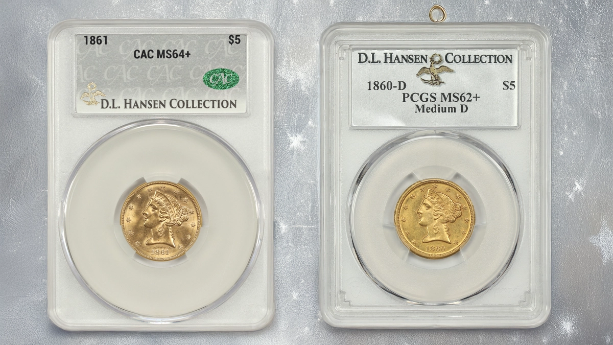 More Hansen Collection Half Eagles in DLRC Red Carpet Rarities Auction 54