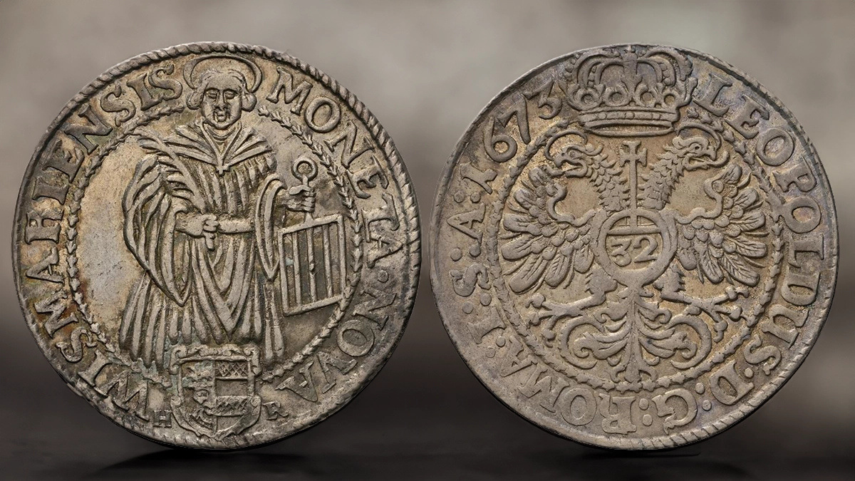 Wismar Taler of 1673 One of Many Highlights in Stack’s Bowers L.E. Bruun Part II Auction
