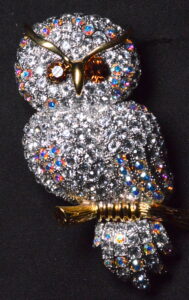 Joan Rivers Owl Broche Very Rare Gorgeous Post Death