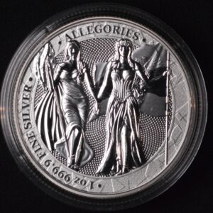 2019 Allegories Columbia Germania 5 Mark 1 Troy Ounce .9999 PURE Silver Fine Silver Round