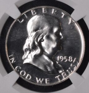 1958 Franklin Half Dollar Proof Silver Half Dollar 50c NGC PF67 High Grade!!!