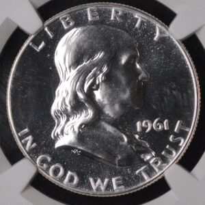 1961 Franklin Half Dollar Proof Silver Half Dollar 50c NGC PF68 High Grade!!!