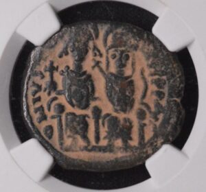 Byzantine Empire Justin II & Sophia NGC Ancients Genuine