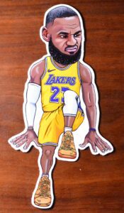Lebron James Art Magnet Los Angeles Lakers Jersey Shirt Fridge Magnet My N!