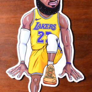 Lebron James Art Magnet Los Angeles Lakers Jersey Shirt Fridge Magnet My N!