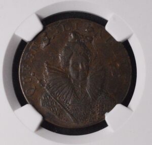 1794 Britain Chichester Elizabeth I Graded NGC XF45 Brown Condor Token Very Nice Strike!