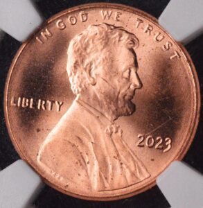 2023 Extra "V" Error VDB V Linocln Shield Cent NGC MS65 Red Rare Variety!
