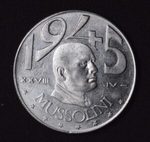 1945 Italy 20 Lire XXVIII Benito Mussolini Fantasy Coinage Imported from Italia (Rare!)