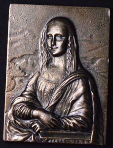 Mona Lisa Bronze Plaque Leonardo Da Vinci