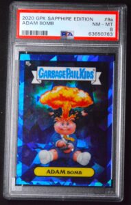 Garbage Pale Kids 2020 Sapphire Edition Adam Bomb PSA 8 Great Look!