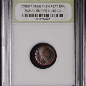 Ancient Roman Bronze Coin Constantine Era