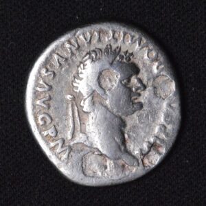 Roman Empire - Domitian (AD 69-81) Silver Denarius, Minted IN ROME, SCARCE AS HECK!