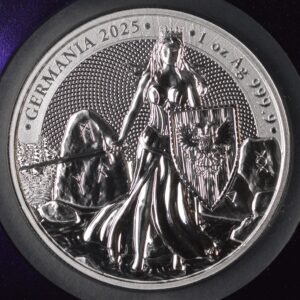 Lady Germania 2025 5 Mark 1 Oz Pure Silver NGC MS70 Trader Bea Purple Holder! WOW!