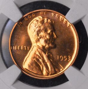 1953 Lincoln Wheat Cent NGC PR66 RED (RD)