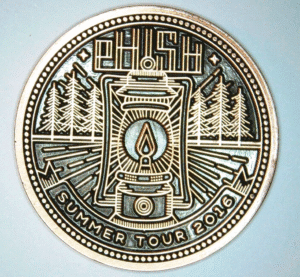 PHISH - 2016 Summer Tour Coin - 7/1-3 - SPAC, Saratoga Springs, NY - LE #698/925