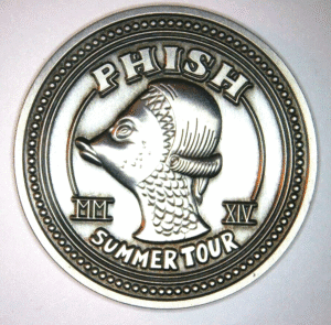 PHISH - 2014 Summer Tour Coin - July 16 - DTE Energy Clarkston, MI - LE #174/400