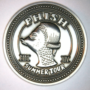 PHISH - 2014 Summer Tour Coin - July 16 - DTE Energy Clarkston, MI - LE #174/400