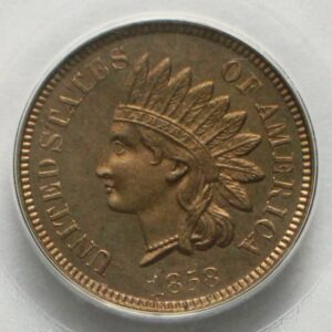 1858 Proof Pattern Indian Cent Ornamental Shield Judd-212 Penny PCGS PR64 Gorgeous Example