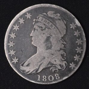 1808 Capped Bust Half Dollar VF First Year! John Reich Designer
