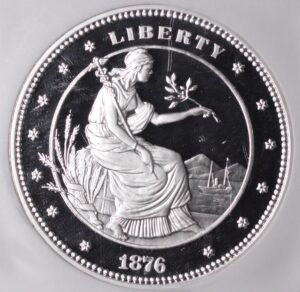 George T. Morgan $100 Union 1.5 Ounce Pure .999 Silver Medal NGC Pattern Coin - Neat!!