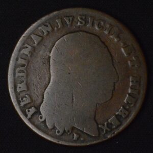 1799 Italy 6 Tornesi Coin Fedinand IV Sicily Naples