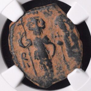 Byzantine Heraclius + Her Constantine Follis NGC Ancients