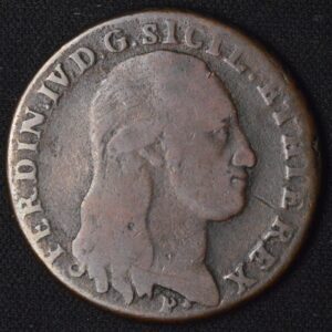 1797 Italian States Naples 8 Tornesi Fedinando IV Beautiful Condition Amazing History (Casanova, Giacomo Period)
