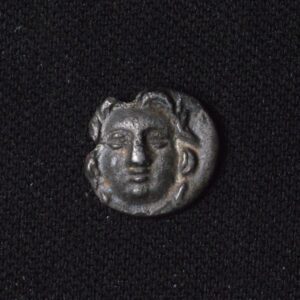 Athena Gorgoneon Hair AU Obol Silver Greek Coin Very Rare in Grade!