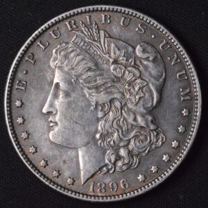 1896-P Morgan Dollar Beautiful Devices Great Grey Look XF or BETTER!