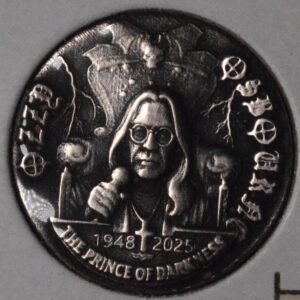 Rare Custom Made Ozzy Osborne Hobo Silver Nickel!