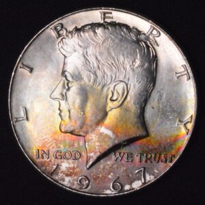 1967 Album Crescent Toned Silver Kennedy Half Dollar