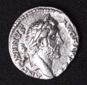 Antoninus Pius as Augstus AR Denarius (148-149) Roman Silver