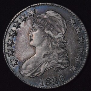 1826 Capped Bust Half XF++ Condition Beautiful Color, Strong Sharp Detailed Design