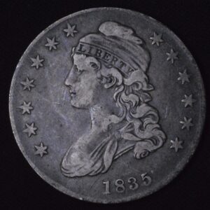 1835 Capped Bust Half Dollar F Fine Condition Original Skin!!