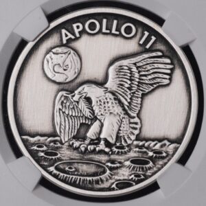 Apollo 11 Medal NGC MS70 Gorgeous Silvered Finish!