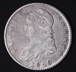 1820/19 Capped Bust Half Dollar XF Beautiful Patina Popular Overdate!
