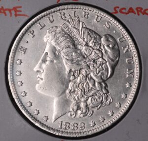 1882 O/S Morgan Dollar Key Date Top 100 Variety AU