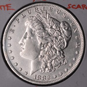1882 O/S Morgan Dollar Key Date Top 100 Variety AU