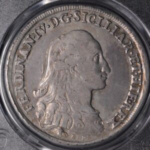 1786 Italian States Naples & Sicily 120 Grana PCGS VF35 Italy, Perfectly Graded Beautiful Time!