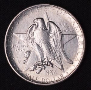 1934 Texas Silver Commemorative "The Lonestar State!" Silver Half Dollar PERFECT STRIKE BUtiful! BU BU++!!!