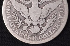 1916-D/D Barber Quarter Fine Condition Very Cool Circulated Look
