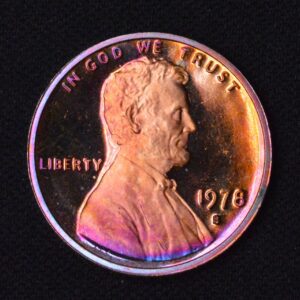 1978-S Lincoln Cent Radical 70's Disco Vibe Colors!